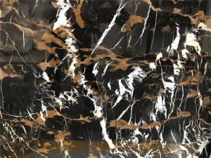 OEM Customized Drama White Marble -
 Michelangelo black marble – Union