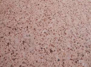 A5 pink terrazzo stone table top
