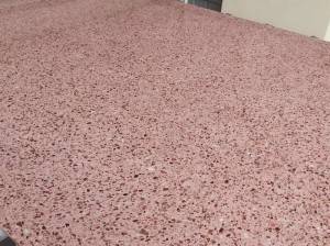 A5 pink terrazzo stone table top