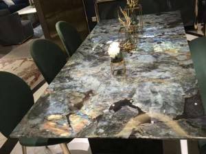 labradorite blue granite table top