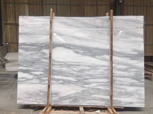 Ocean grey white marble