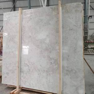 Off white marble floor tile