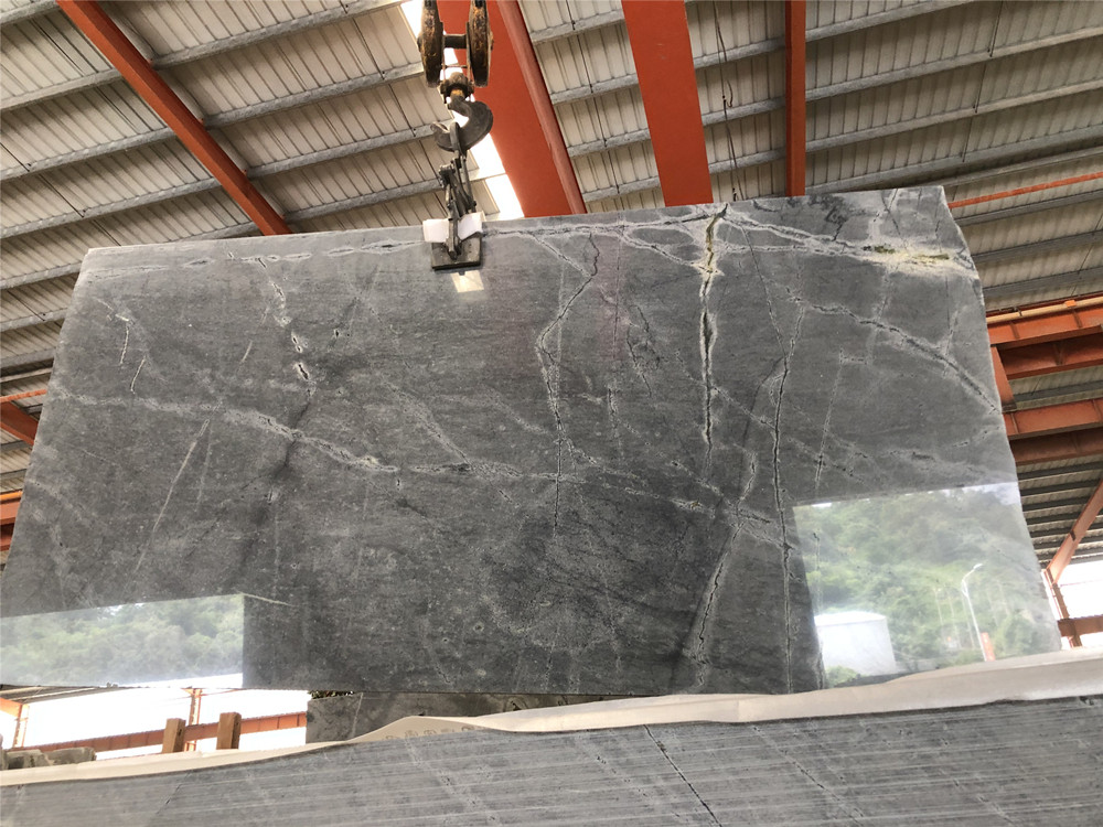 High Performance Polished Slabs -
 Platinum grey quartzite slab – Union