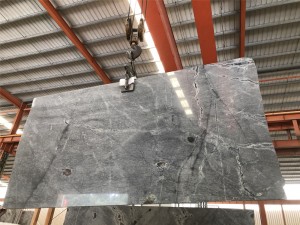 Platinum grey quartzite slab