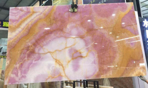 Purple onyx slab
