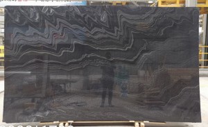 River black marble slab