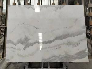 Natural river white marble