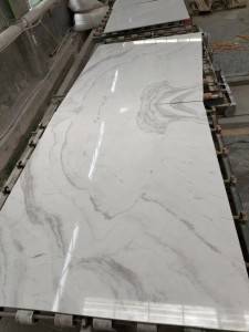 Natural river white marble