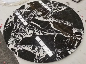 mercury black marble slab