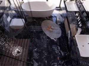 Hilton black marble