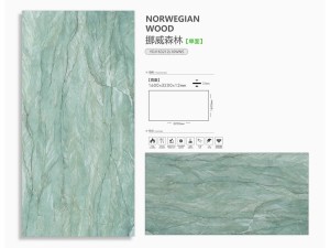 Norwegian forest green porcelain slab