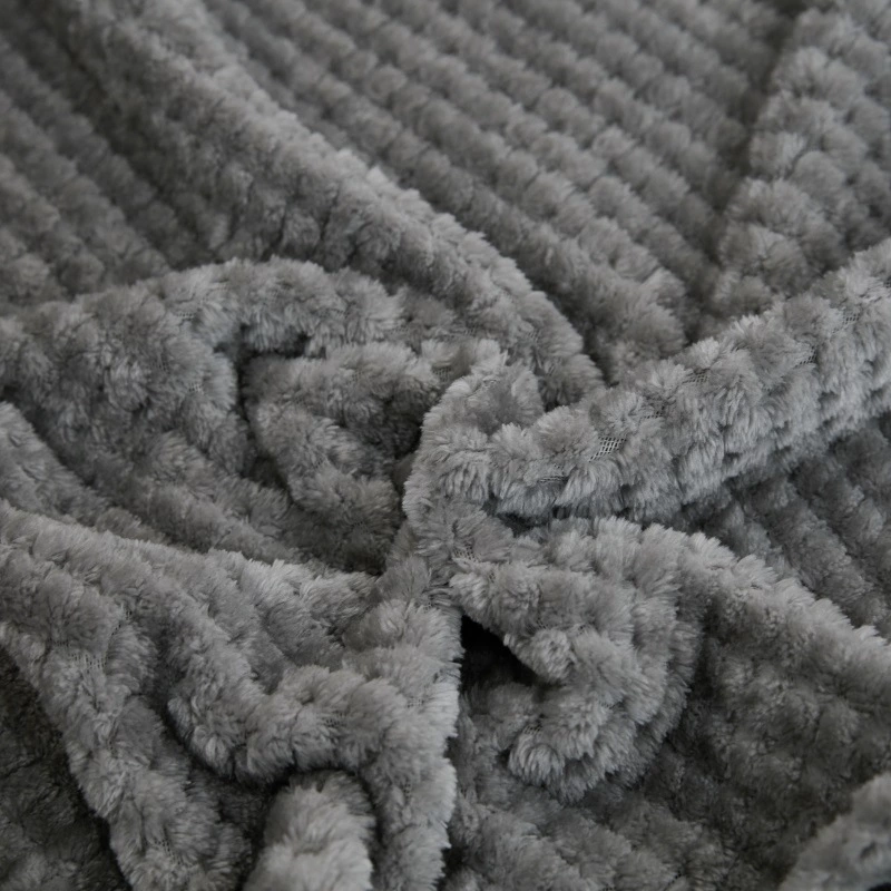 Solid color mesh blanket pineapple checked blanket Coral pile blanket/Blanket Series-220180