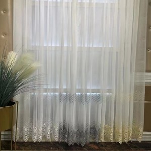 2022 New embroidered gauze curtain/Curtain Series-sheer-211217