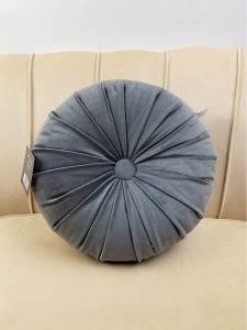 Dutch velvet multicolor round cushion pillow-HS21680