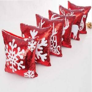 Best Selling Sequin Pillows / Reversible Cushions Square-HS21421