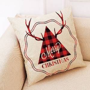 Christmas series, digital printed linen cushion cover/printed pillowcase -707-100
