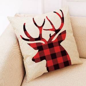 Christmas series, digital printed linen cushion cover/printed pillowcase -707-100