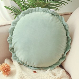 Lovely pillow case simple round cushion solid color sofa cushion/round cushion series-HS21793