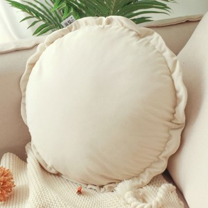 Lovely pillow case simple round cushion solid color sofa cushion/round cushion series-HS21793