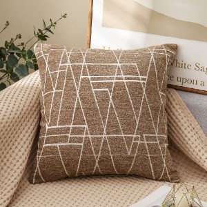 Chenille Sofa cushions Simple geometric throw pillows/cushions collection-211102