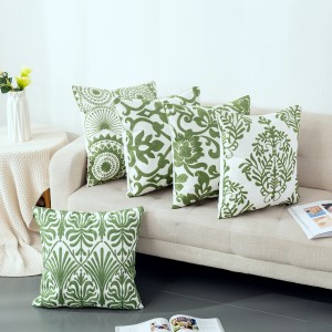 wool embroidery is suitable for sofa office decoration/Cushion series -Embroidery Pillow-220100