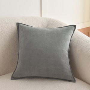Chenille herringbone jacquard pillow case/cushion series-240308