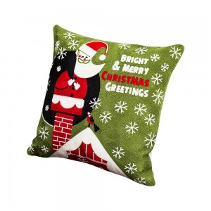 Christmas wool embroidered cushion and pillow are suitable for living room, bedroom/cushion series/Embroidery Pillow-7657