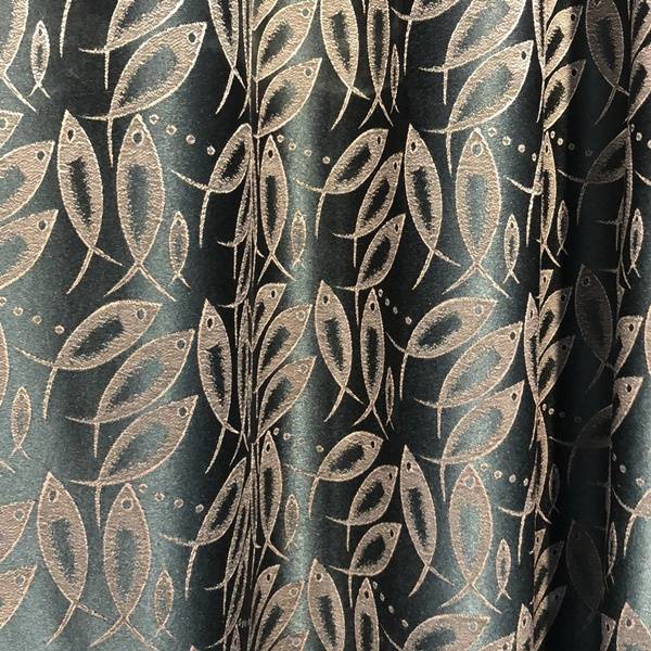 Leading Manufacturer for Bamboo Woven Blinds -
 280GSM high compact fish pattern jacquard curtain/Curtain Series-204-51 – Health