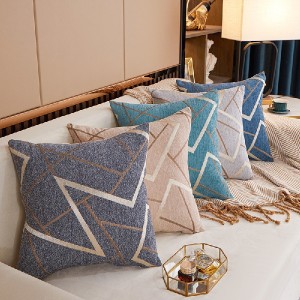 Chenille Sofa cushions Simple geometric throw pillows/cushions collection-211250