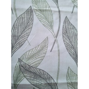 220gsmBlackout printing, 70% shading/53″×96″/53″×84″/Green leaf fresh curtain/Curtain Series-Blackout-HS10797