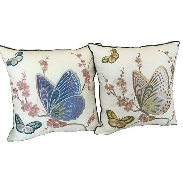 Factory wholesale Jacquard Cushion -
 Best Selling Cotton Canvas Embroidery Cushions Polyester Pillows-HS21145 – Health