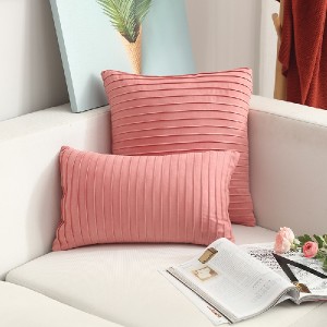 18″X18″Simple wind suede hand-pleated cushion pillow/cushion series-HS21541