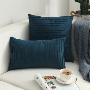 18″X18″Simple wind suede hand-pleated cushion pillow/cushion series-HS21541