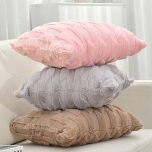 18″x18″ PV plush step embroidered cushion, pillow, comfortable, soft-Pillow Series-HS21560