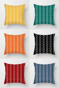 New 18 inches short plush super soft print cushion cushion simple air cushion cover/pillowcase /HS21627