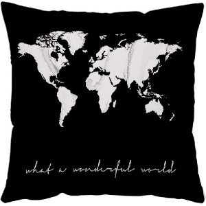 New 18-inch super soft printed cushion black and white patterned pillow case/pillowcase /HS21644