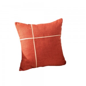 Imitation linen color patchwork cushion cover is suitable for home and office/cushion series-HS21740