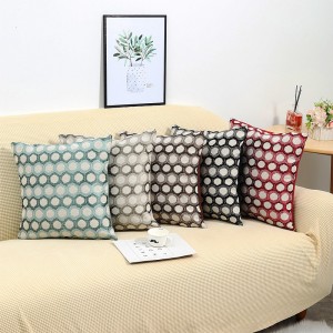 Like linen jacquard cushion cover office waist/cushion series-HS21742