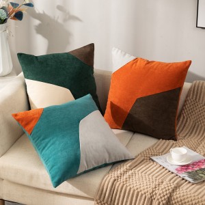 Frosted velvet multicolor pillow case is suitable for home and office/cushion series-HS21744