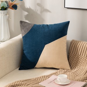 Frosted velvet multicolor pillow case is suitable for home and office/cushion series-HS21744
