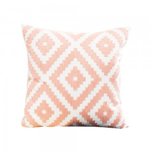 Decorative Cushion/Pillow with Geometric Pattern Embroidery Pillow-7705