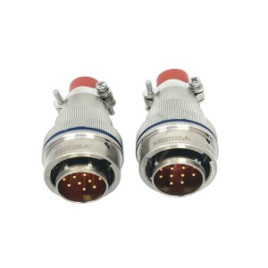 12 pin electric male female black connector aviation connector