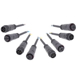 M25 SJOW rubber cable male female waterproof 2 pin molded euroblock connector