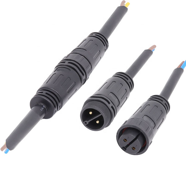 M25 SJOW rubber cable male female waterproof 2 pin molded euroblock connector Featured Image