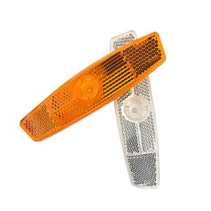 Bicycle spoke reflectors for cycling wheel light