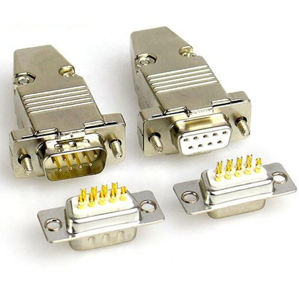 D-SUB 9P/HDB15 connector backshells d type 9 pin connector hood Featured Image