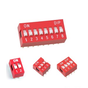 PCB Regular and Piano Type DP series 2.54mm pitch DIP SWITCH
