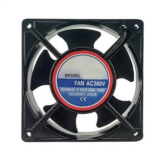 Copper Motor ball bearing AC fans 120x120x38 ac small cooling fan 110v 120mm 220v