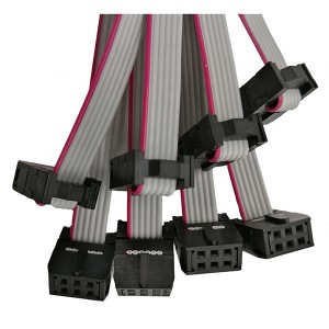 Ийкемдүү жалпак кабели менен ыңгайлаштырылган 40 пин жалпак лента idc кабели