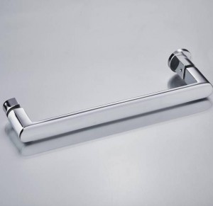 YM-035 Bathroom Hardware Furniture Hardware Soft T Bar Zinc alloy Door Handle Stainless Steel Tube Handle